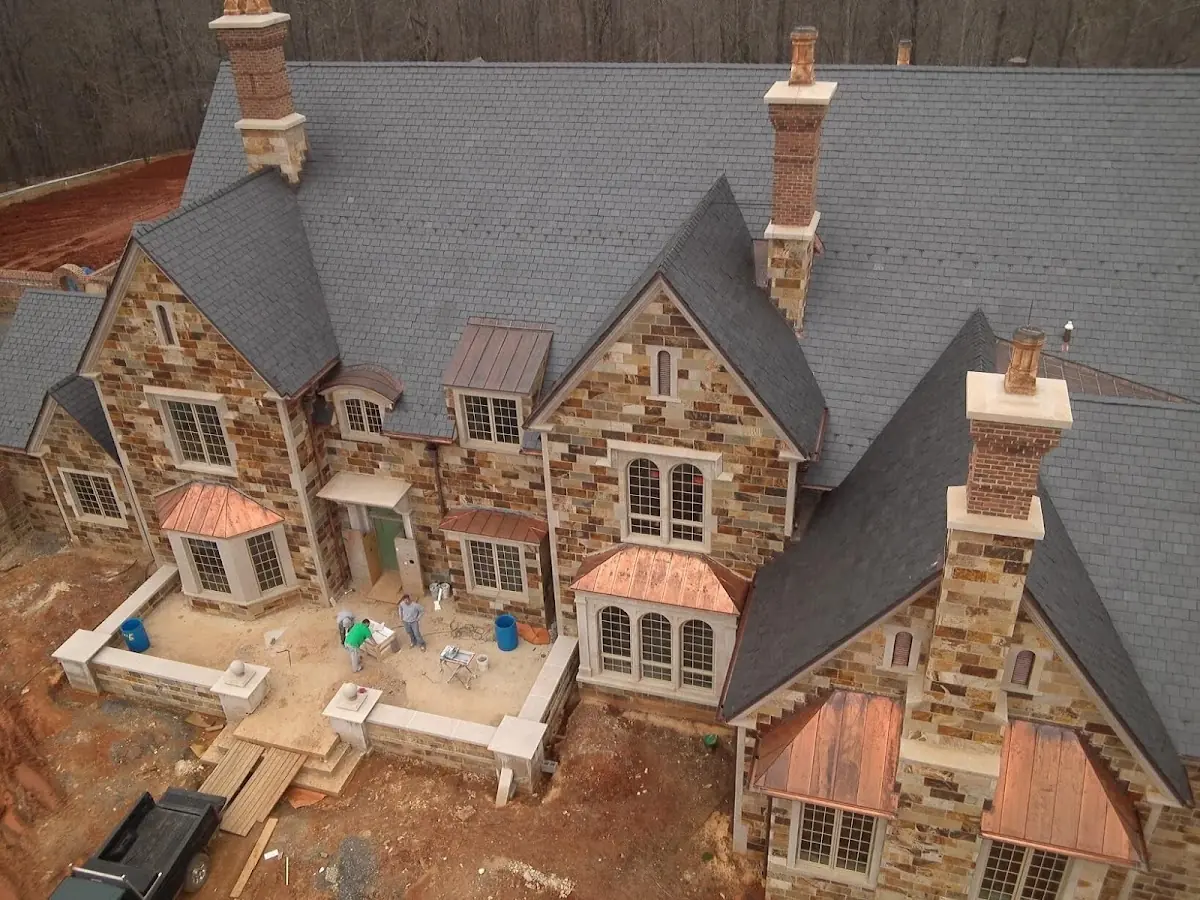 Craftsman Roofing Slate Roof Repair project in Hamlet